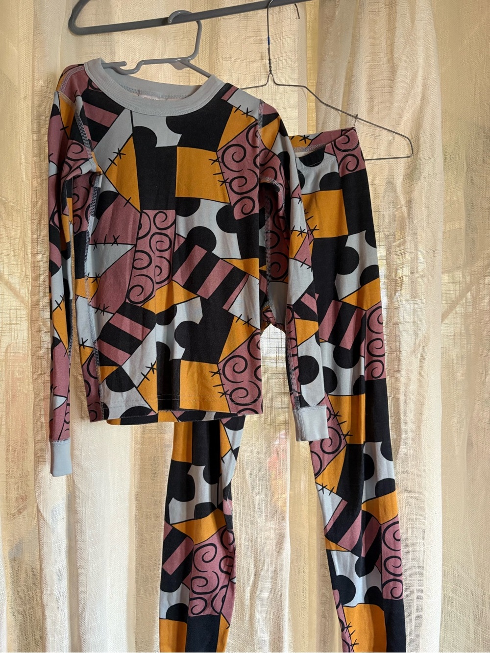 Disney/Hanna Andersson Sally Patchwork Kids Pajama Set size 8-
